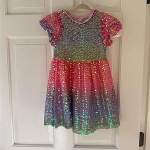 Lola Pink and Green Sequin Dress